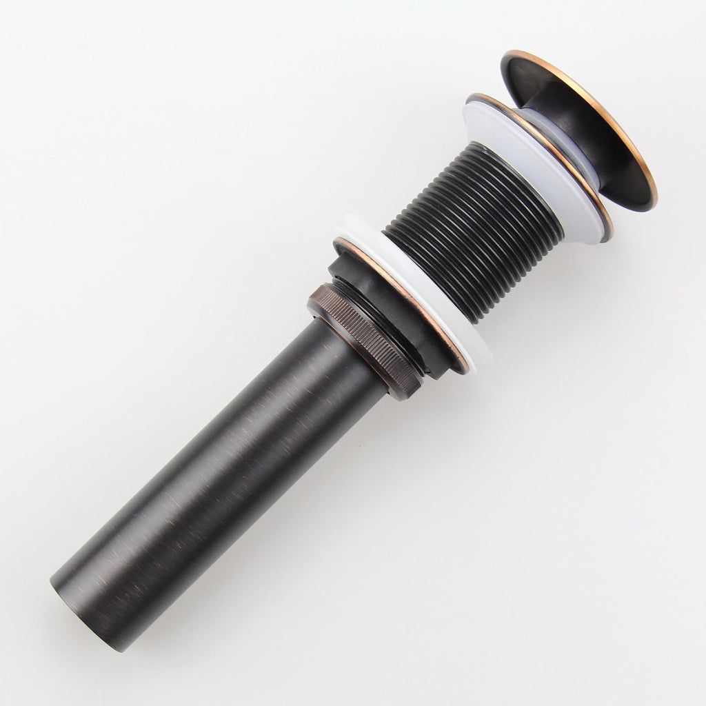 Oil Rubbed Bronze Pop UP Sink Drain, Vanity Bathroom Vessel Lavatory Faucet Drain Stopper, ORB without Overflow