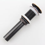 Oil Rubbed Bronze Pop UP Sink Drain, Vanity Bathroom Vessel Lavatory Faucet Drain Stopper, ORB without Overflow