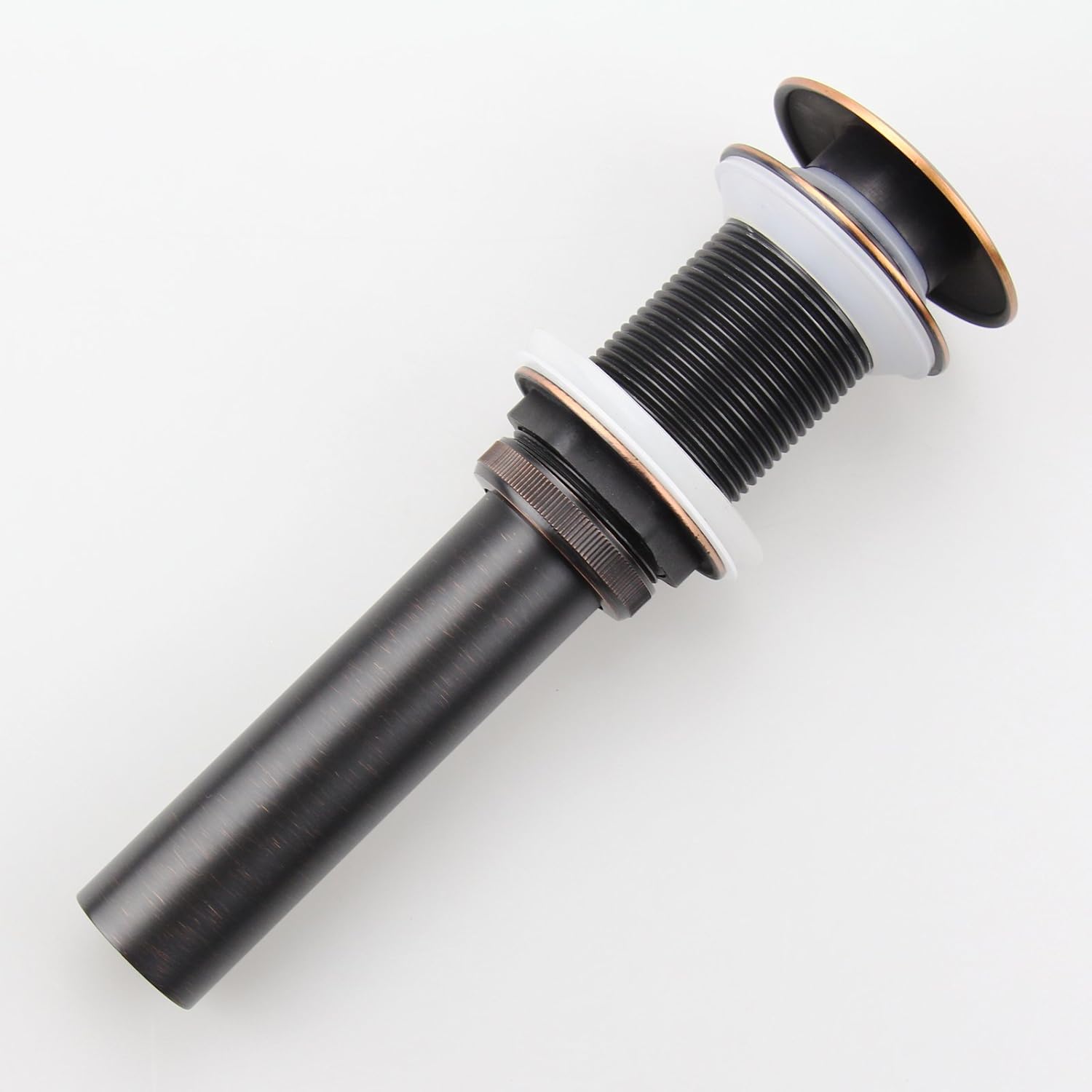 Oil Rubbed Bronze Pop UP Sink Drain, Vanity Bathroom Vessel Lavatory Faucet Drain Stopper, ORB without Overflow