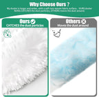 30 Count Electrostatic Duster Refills Compatible with Swiffer Duster, Multi-Surface Dusting Refills, Microfibre Feather Dusters for Cleaning, White Unscented