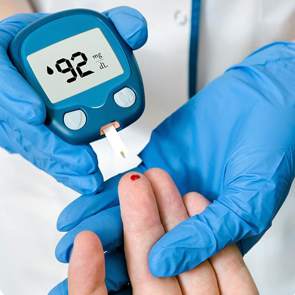 Schneider Nitrile Exam Gloves, Medium, Box of 50, Heavy Duty Disposable Gloves, Textured, Latex Free, Food Safe, Industrial Gloves for Medical, Cleaning, Cooking, Blue