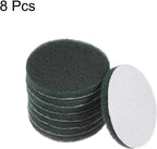 HARFINGTON 8pcs Drill Power Brush 4 Inch Tile Scrubber Scouring Pads 400-600 Grit for Bathroom Kitchen Household Cleaning