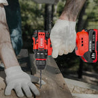 Power Drill, Cordless Drill with 2 × 2.0Ah Batteries, 3/8 inch Cordless Drills, 45Nm Small Drills Cordless, electric drill&LED Light, power drill cordless for Drilling and Tightening/Loosening Screws