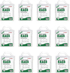 Premium White T-Shirt Cleaning Rags (2 lbs. Bag - Pack of 12) – White Cotton Rags for Cleaning, Staining, Painting, Oil, Grease & Dust Removal – Shop Rags Bulk for Multipurpose use