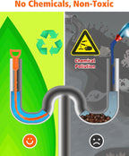 Drain Clog Remover, 25-Inch Drain Hair Removal Tool, Drain Hair Remover Plumbing Snake, Drain Cleaner Hair Clog Remover, Shower Drain Hair Catcher, Easy & Quik to Use on Most Drains - 6 Pack