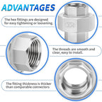 ChillWaves 304 Stainless Steel Cast Pipe Fitting, Union，1" NPT Female，Thread Adapter(1-PACK)