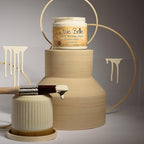 Dixie Belle Paint Company Chalk Finish Furniture Paint - Buttercream (8oz) - Matte Creamy White Chic Chalk Mineral DIY Furniture Paint