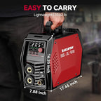 ARCCAPTAIN iControl TIG 205 Pro, 5 In 1 Cold Spot Stick/TIG Welder, 120V/240V Welding Machine with Large LED Display, 2T/4T, Hot start, Arc Force and Anti-stick