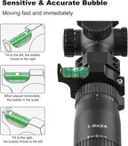 EZshoot Scope Level Bubble, Scope Bubble Level, Scope Leveling Kit, Scope Mounting Kit, Anti Cant Scope Level