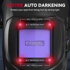 ARCCAPTAIN Welding Helmet Auto Darkening, 3.94"X3.66" Large Viewing Screen True Color Welding Hood with 4 Arc Sensor Solar Powered, Wide Shade 4-5/5-9/9-13 for ARC TIG MIG Welding Helmets for Men