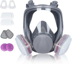 Full Face Reusable Respirator Gas Mask with Filter for Chemical Painting Dust Epoxy Welding Construction Works