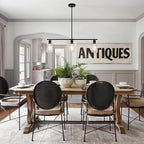 Black Kitchen Island Lighting 3-Light Modern Pendant Light Fixture with Glass Shades Rustic Farmhouse Chandelier Hanging Light Fixtures for Kitchen Island Living Dining Room Bedroom Foyer