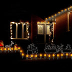 GOOTHY 25 Pack C9 Orange Halloween Replacement Light Bulb, C9 Orange Christmas Lights Bulbs for Halloween Outdoor Patio String Lights, E17 Intermediate Base Night Light Bulbs, 7 Watt, 120 Volt