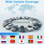 2025 Upgraded OBD2 Scanner Diagnostic Tool, Check Engine Lights and Clear Vehicle Trouble Codes with Professional Battery Start Test, Cloud Printing Enhanced Car Scanner for All Vehicles Since 1996