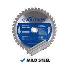 Evolution Power Tools 6-1/2BLADEST Steel Cutting Saw Blade, 6-1/2-Inch x 40-Tooth, Silver