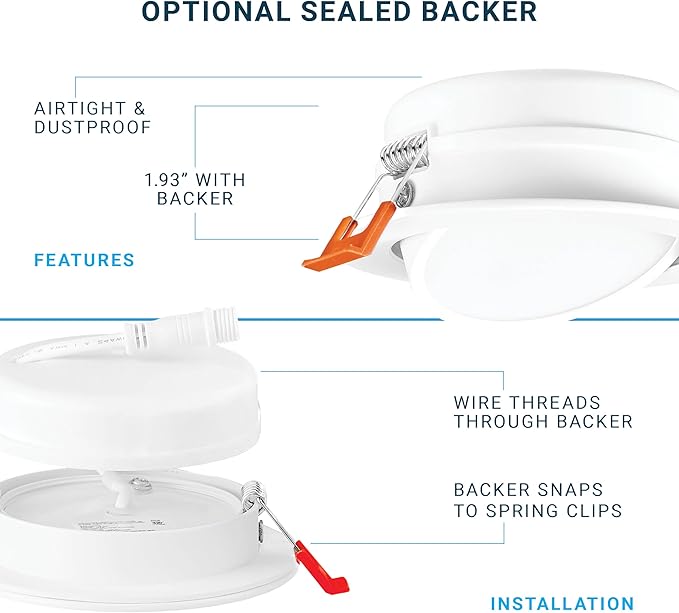 PARMIDA (6 Pack) 6 Inch 5CCT Ultra-Thin LED Adjustable Gimbal Recessed Lighting with J-Box, 2700K/3000K/3500K/4000K/5000K 5 Color Selectable, 12W, Eyeball Canless Slim Panel Lights, Dimmable, IC, ETL