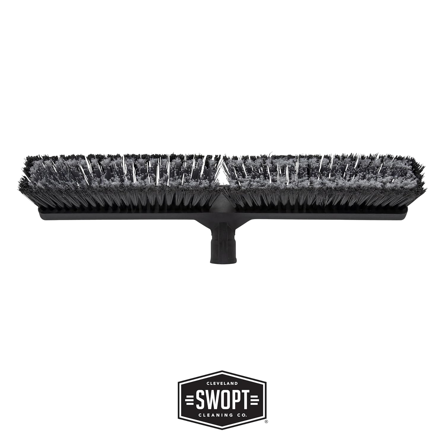 SWOPT 24” Standard Multi-Surface Push Broom Head — Indoor and Outdoor Push Broom — Cleaning Head Interchangeable with All SWOPT Cleaning Products for More Efficient Cleaning and Storage