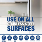 Bar Keepers Friend Stainless Steel Cleaner and Polish Spray (2 x 16 oz) Removes Oily Fingerprints, Hard Water Stains, Grime & Food Debris without Scratching or Dulling Appliances & Surfaces