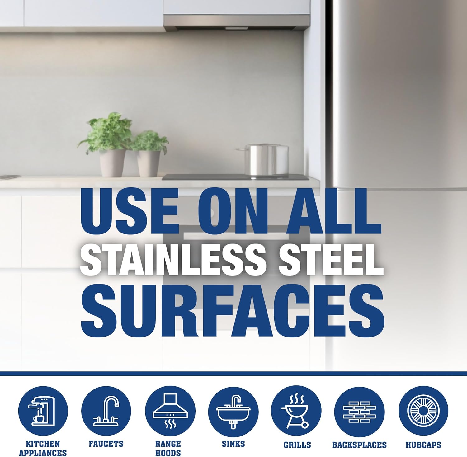 Bar Keepers Friend Stainless Steel Cleaner and Polish Spray (2 x 16 oz) Removes Oily Fingerprints, Hard Water Stains, Grime & Food Debris without Scratching or Dulling Appliances & Surfaces