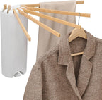 Wall Mounted Clothes Drying Rack Tripod,Foldable Drying Rack,Wall Mounted Drying Rack Clothing,Over The Door Drying Rack for Laundry Bedroom Household Wooden