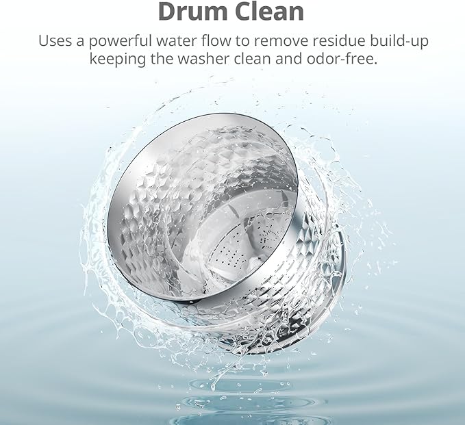 COMFEE' Portable Washing Machine, 0.9 cu.ft Compact Washer With LED Display, 5 Wash Cycles, 2 Built-in Rollers, Space Saving Full-Automatic Washer