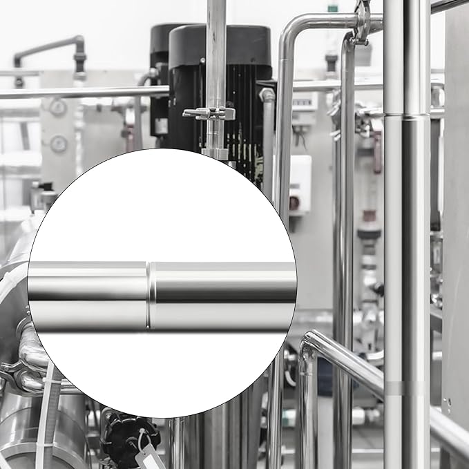 TAISHER 2PCS 304 Stainless Steel Pipe Fittings, 3/8" NPT Male Threaded, 8" Length Weld Nipple Cast Pipe