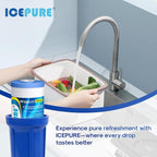 ICEPURE 5 Micron 10" x 4.5" Whole House Water Filter Compatible with GE FXHTC, GXWH40L, RFC-BBSA, W50PEHD, GXWH35F, GNWH38S, Dupont WFHD13001, R50-BB, Pack of 2