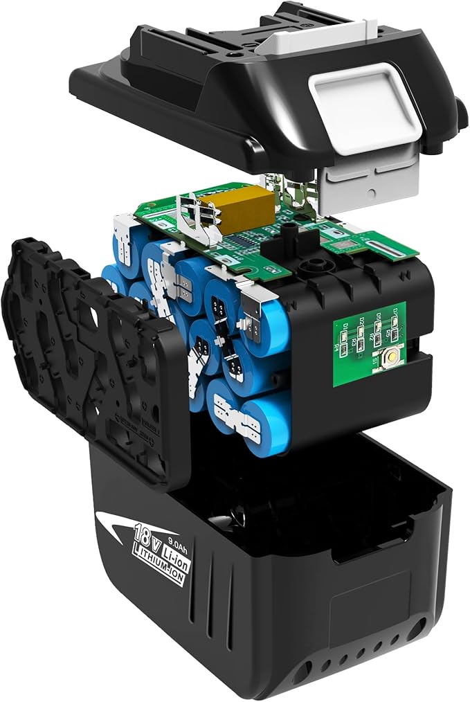 9.0Ah Battery Replacement for Makita 18V Battery Compatible with 18 Volt BL1890B BL1860B BL1850B BL1840B BL1830B BL1815 Battery
