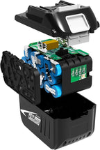 9.0Ah Battery Replacement for Makita 18V Battery Compatible with 18 Volt BL1890B BL1860B BL1850B BL1840B BL1830B BL1815 Battery