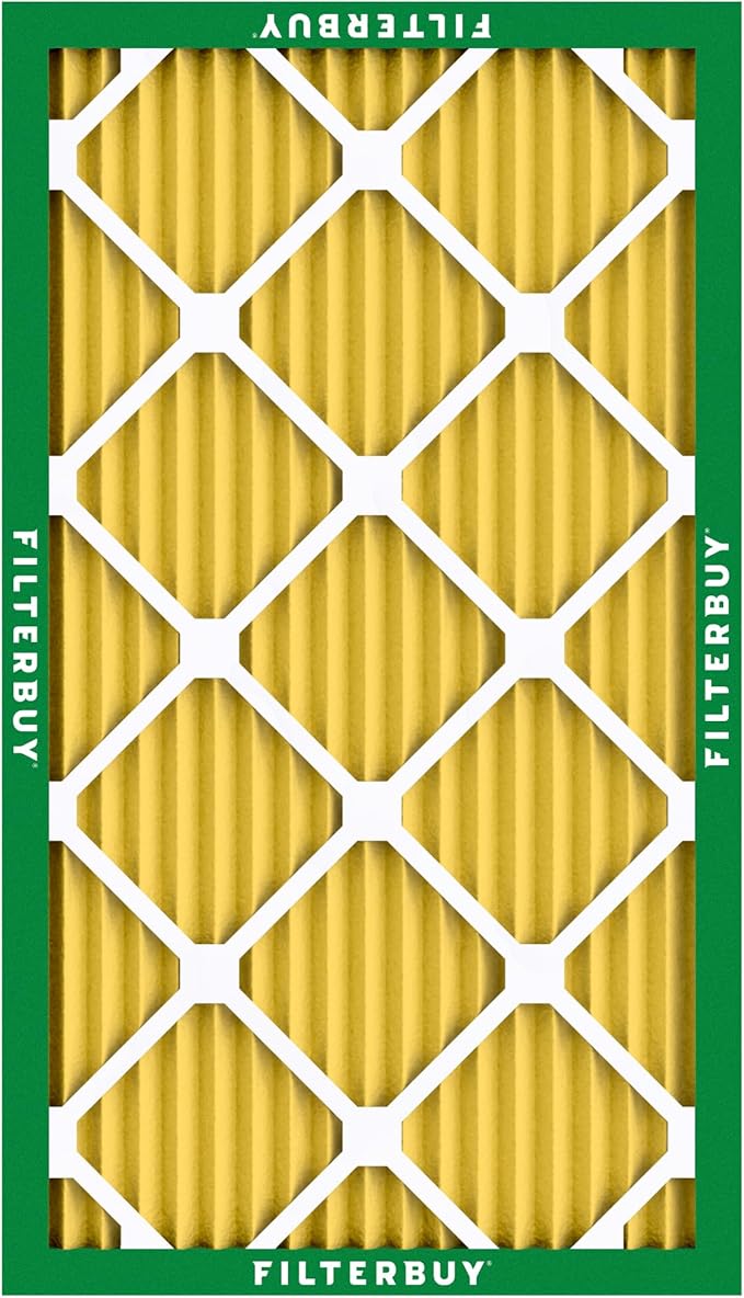 Filterbuy 10x20x1 Air Filter MERV 11 (MPR 1200) Allergen Defense Replacement (4-Pack), Electrostatic Pleated HVAC AC Furnace Filters, Made in USA (Actual Size: 9.50 x 19.50 x 0.75)