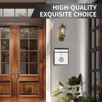 Wall Mount Mailbox, Large Capacity Mailbox for House Outside Galvanized Steel Rust-Proof Metal Post Drop Box, 12"×10.5"×4.7" Flower Hollowed Wooden Patterned Metal Sheet White