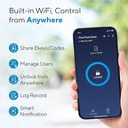 ULTRALOQ U-Bolt Pro WiFi Smart Lock with Handle, Fingerprint Smart Front Door Lock Set with Sensor, Keyless Entry Deadbolt with 2 Lever Handles, Auto Unlock, App Control, ANSI Grade 1, Easy Install