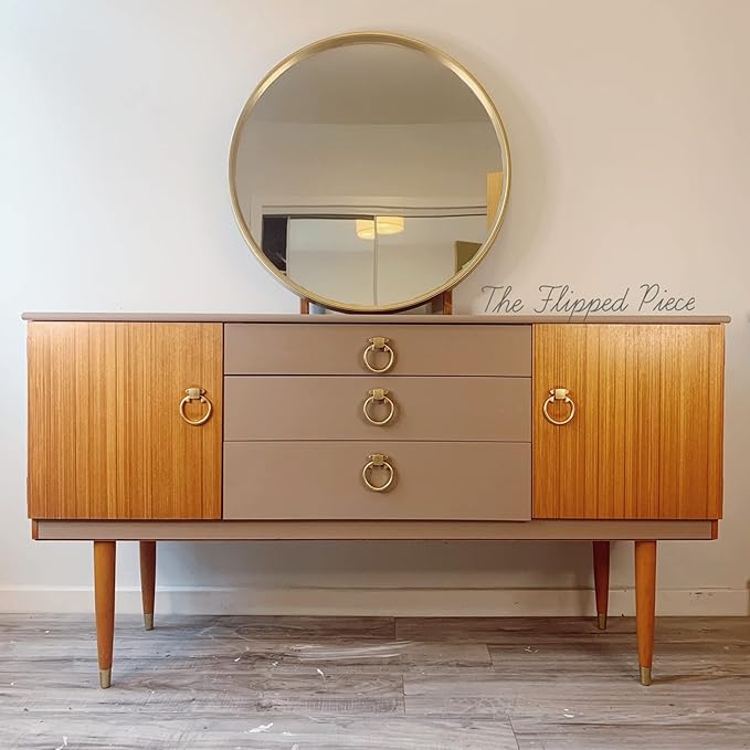 Dixie Belle Paint Company Chalk Finish Furniture Paint - Mud Puddle (4oz) - Matte Rich Taupe Chic Chalk Mineral DIY Furniture Paint