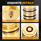 94282000 3/4" Brass Thermostatic Cartridge Valve Core Fit for Hansgrohe Ecostat Showers, for 2-Hole & 3-Hole Thermostatic Tub Fillers, for iBox Trims & ThermoBalance Panels Temperature Control