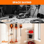 Weed Eater Hanger, Garage Organizer Trimmer Rack Wall Mount, Garden Power Tool Holder Garage Hooks for Grass Trimmer, Hedge Trimmer, Leaf Blower and Chainsaw Storage, 1 Pack