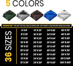 PROTARP Extra Heavy Duty 16 Mil Tarp Cover, Waterproof, UV Resistant, Rip and Tear Proof, Poly Tarpaulin with Reinforced Edges for Roof, Camping, Patio, Pool, Boat. (White 18′ X 24′)