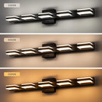 mirrea 32" Black Vanity Lights for Bathroom 5 Light Vanity Lighting Fixtures for Mirror 3 CCT Adjustable LED Vanity Light