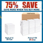 White Microfiber Towels- 150 Pack, Microfiber Cleaning Cloths Bulk, Microfiber Towels for Cars, Cleaning Rags (12x12 inches)