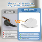 Hibbent Toilet Handle Replacement Compatible with TOTOTHU004-CP Trip Lvr for ST701, CST854, CST884,Side Mount Toilet Flush Handle, Flush Tank Lever, White