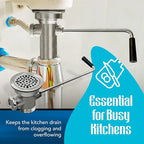 3.5-inch Sink Drain Waste Drain Valve with Twist Handle, Fits Commercial Sink Style Drains, Controls Sink Drain Stopper, Must-Have Sink Repair Kit - Reducer not included