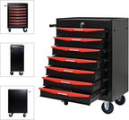 7-Drawer Steel Rolling Tool Cart with Wheels & Handle, Heavy-Duty Tool Chest Storage Cabinet for Garage and Workshop