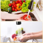 3 Function Sink Extender, Kitchen Faucet Sprayer Head & Swivel Spout Connector - Silver