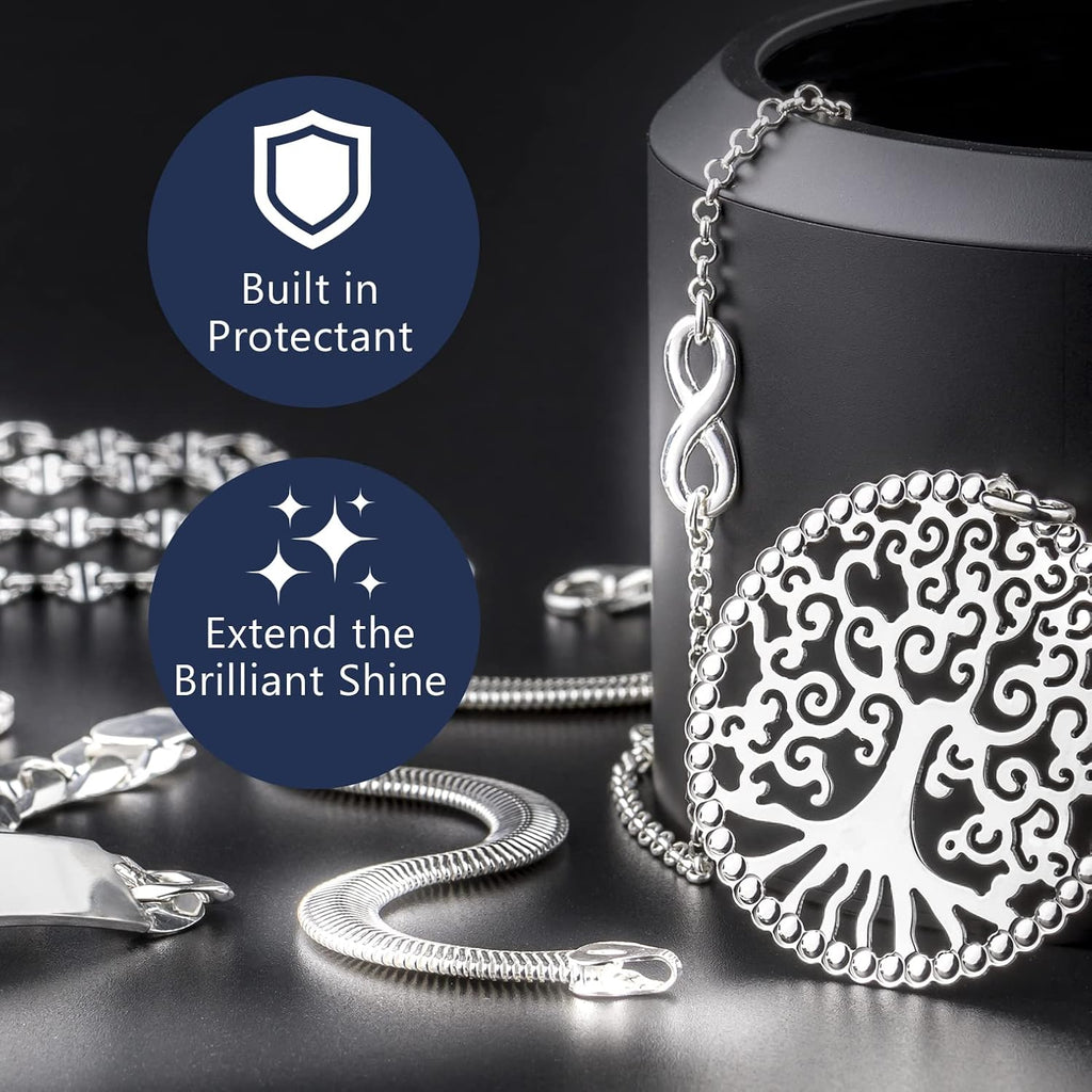 STANLEY HOME PRODUCTS Silver Jewelry Cleaner Polish - 4-in-1 Formula Cleans and Protects Silver and Sterling Jewelry and More Helps Prevent Tarnish Plus Long Lasting Shine