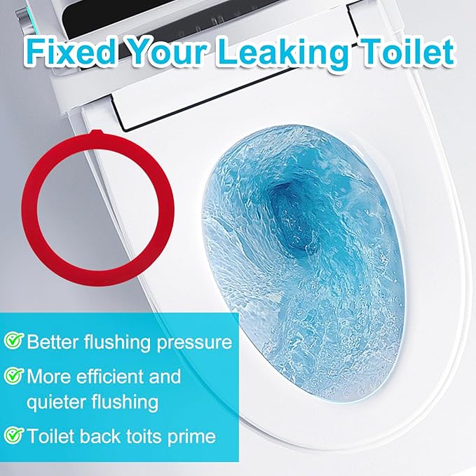 4-Pack Flush Valve Seal for Kohler GP1059291 - Upgraded Silicone Replacement, Stops Leaks & Weak Flushes in Canister Toilet Tanks