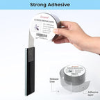 Grey Window Screen Repair Tape, 2IN X 35FT (420IN) Screen Repair Kit for Windows or Doors, Strong Adhesive Patch Kit Fiberglass Mesh Tape