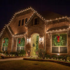 Meconard C9 Led Replacement Christmas Light Bulbs, C9 Shatterproof Led Bulbs for Christmas Indoor Outdoor String Lights,E17 Intermediate Base, Commercial Grade Holiday Bulbs, Warm White, 50Pack