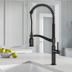 KRAUS Sellette Commercial Style Pull-Down Kitchen Faucet and Deck Plate in Oil Rubbed Bronze, KPF-1683ORB
