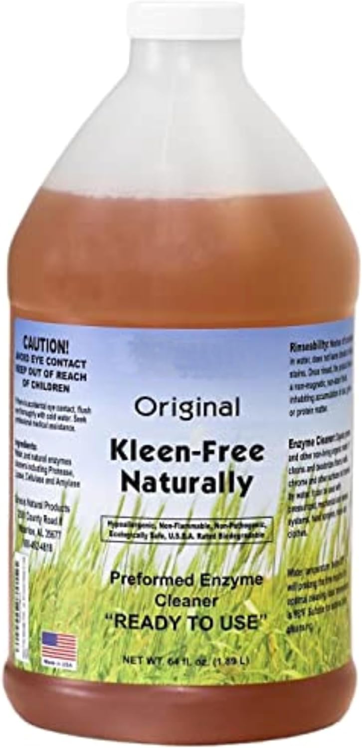 Naturally Preformed Enzyme Cleaner, Enzyme Solution, Multi-Purpose Cleaner, Laundry Additive, and More - Ready-To-Use - Original Scent - 64oz