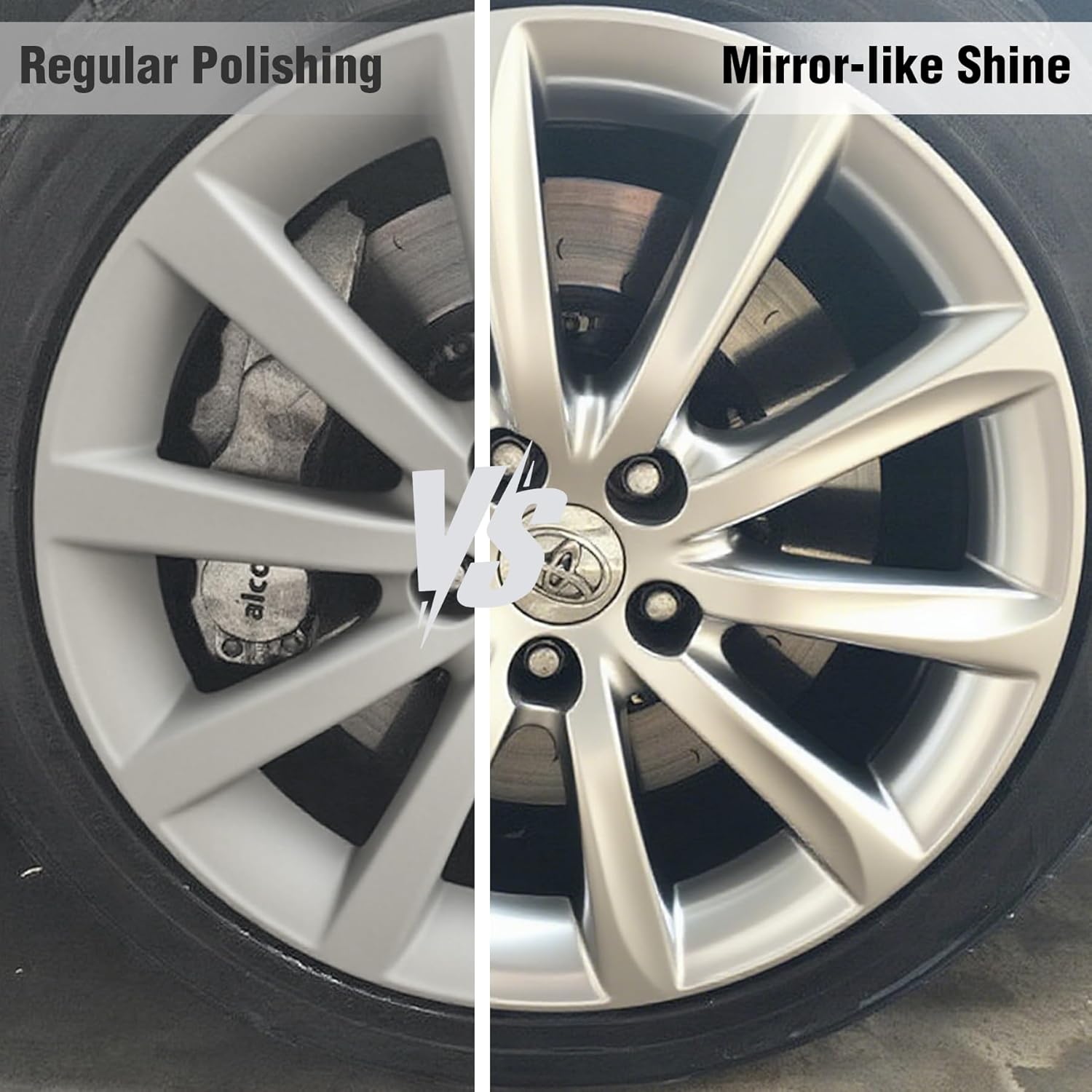 2PCS 8" Airway Buffing Wheel with 5/8" Arbor Flange-Free Hub，White Buffing Wheels for Angle Grinder, Mirror-Like Finishing Polishing Wheel for Aluminum Wheels Stainless Steel Chrome