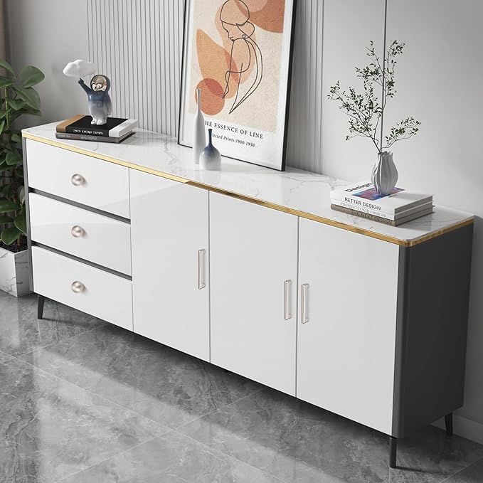 10 Pack 3.75 Inch(96mm) Hole Center Modern Brushed Satin Nickel Cabinet Pull Handle Timeless Vanity Drawer Pull Handle Classic Cabinet Hardware for Kitchen Bathroom, Screws Included, Nickel-B(3.75x10)